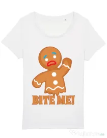 Tricou STANLEY STELLA dama Bite me Alb
