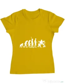 Tricou ADLER dama Drummer evolution Galben