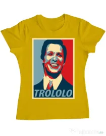 Tricou ADLER dama Trololo Galben