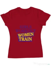 Tricou ADLER dama Women train Rosu