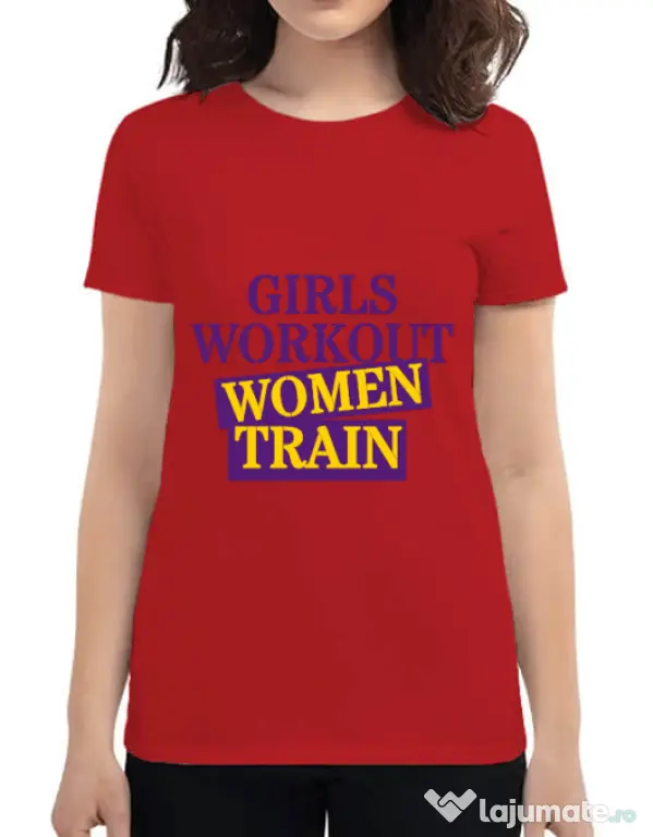 Tricou ADLER dama Women train Rosu