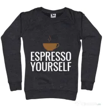 Bluza ADLER dama Espresso yourself Negru melanj