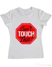 Tricou ADLER dama Can’t touch this Alb