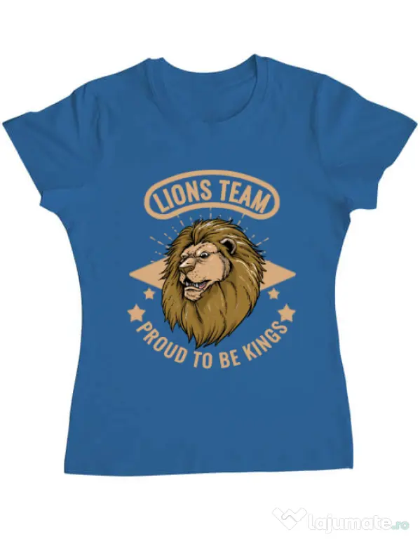 Tricou ADLER dama Lions team Albastru azuriu