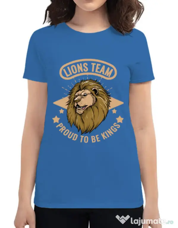 Tricou ADLER dama Lions team Albastru azuriu