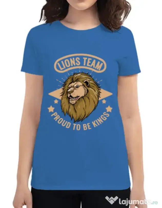 Tricou ADLER dama Lions team Albastru azuriu