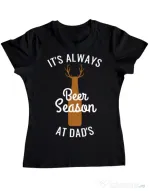 Tricou ADLER dama Beer season Negru