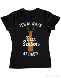 Tricou ADLER dama Beer season Negru