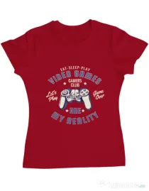 Tricou ADLER dama My reality Rosu