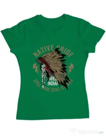 Tricou ADLER dama Native pride Verde mediu