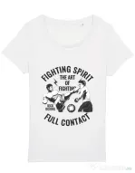 Tricou STANLEY STELLA dama Kick boxing Alb
