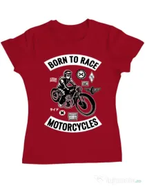Tricou ADLER dama Born to race Rosu