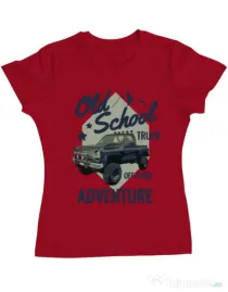 Tricou ADLER dama Off-road truck Rosu