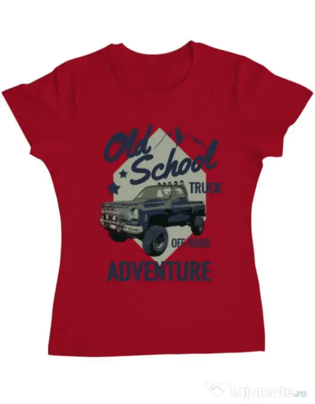 Tricou ADLER dama Off-road truck Rosu