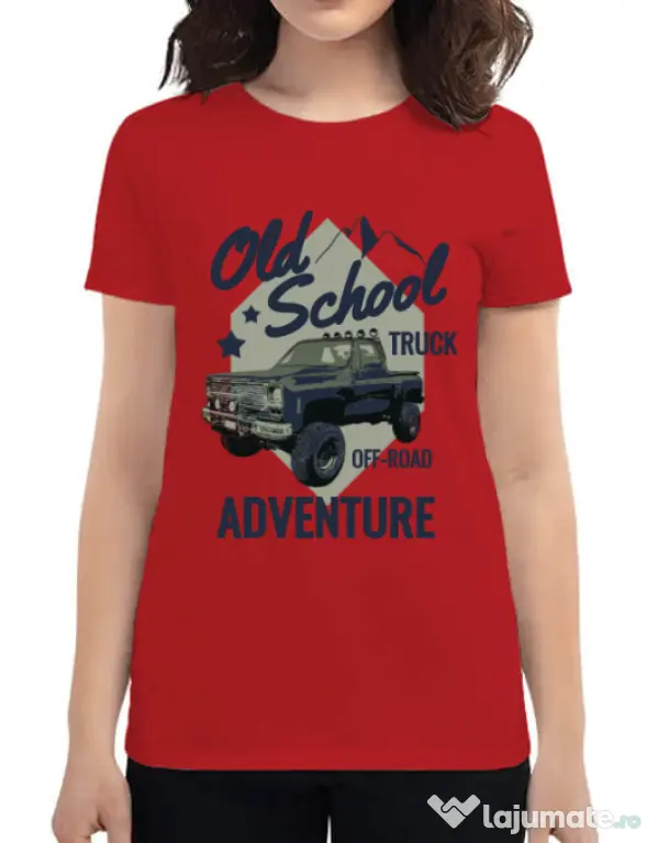 Tricou ADLER dama Off-road truck Rosu