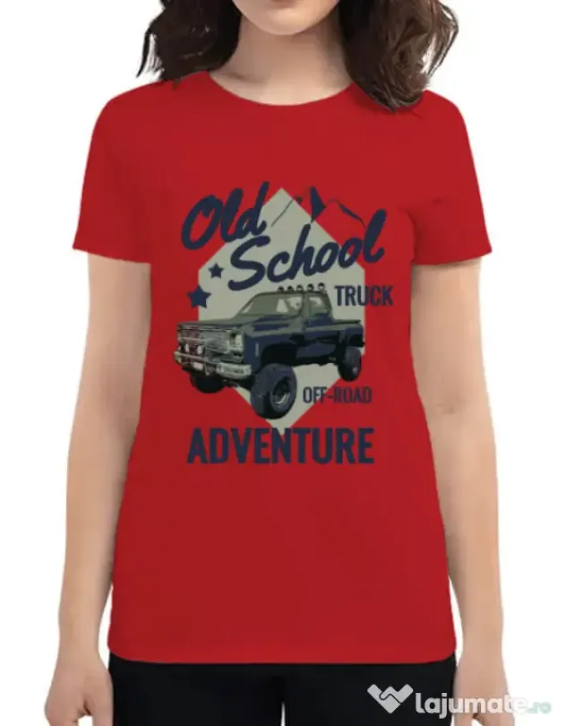 Tricou ADLER dama Off-road truck Rosu