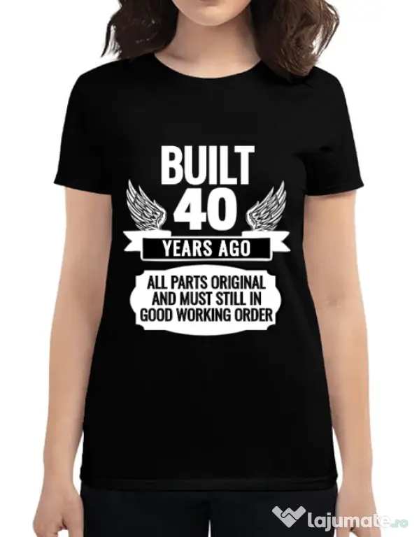 Tricou ADLER dama Original parts Negru