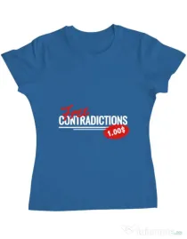 Tricou ADLER dama Free contradictions Albastru azuriu