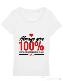 Tricou STANLEY STELLA dama Always give Alb