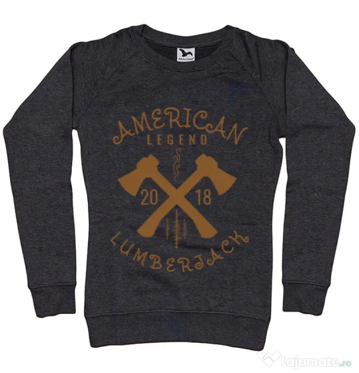 Bluza ADLER dama American lumberjack Negru melanj