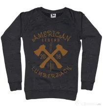 Bluza ADLER dama American lumberjack Negru melanj
