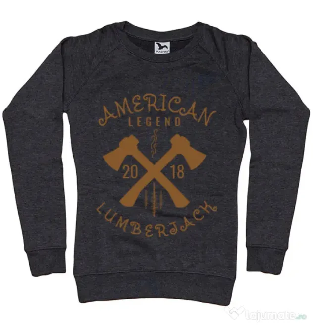 Bluza ADLER dama American lumberjack Negru melanj