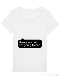 Tricou STANLEY STELLA dama Roses are red Alb