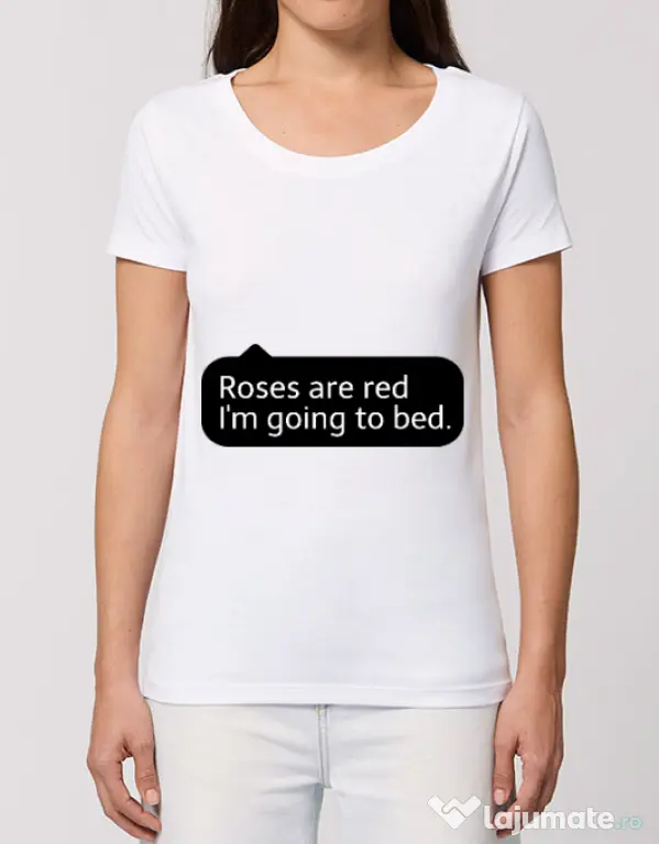 Tricou STANLEY STELLA dama Roses are red Alb