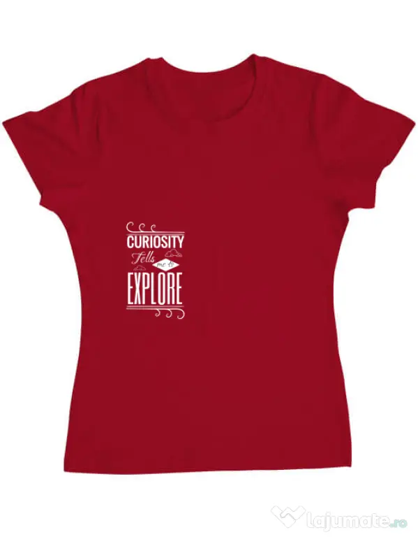 Tricou ADLER dama Curiosity Rosu