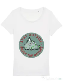 Tricou STANLEY STELLA dama Stay outside Alb
