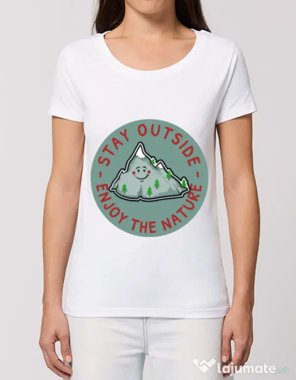 Tricou STANLEY STELLA dama Stay outside Alb