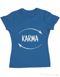 Tricou ADLER dama Karma Albastru azuriu