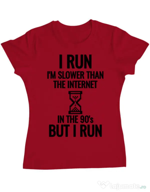 Tricou ADLER dama I run Rosu