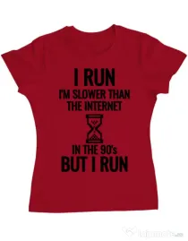 Tricou ADLER dama I run Rosu