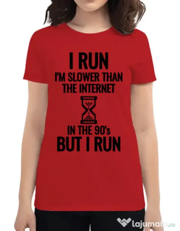 Tricou ADLER dama I run Rosu