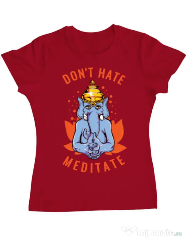 Tricou ADLER dama Don’t hate Rosu