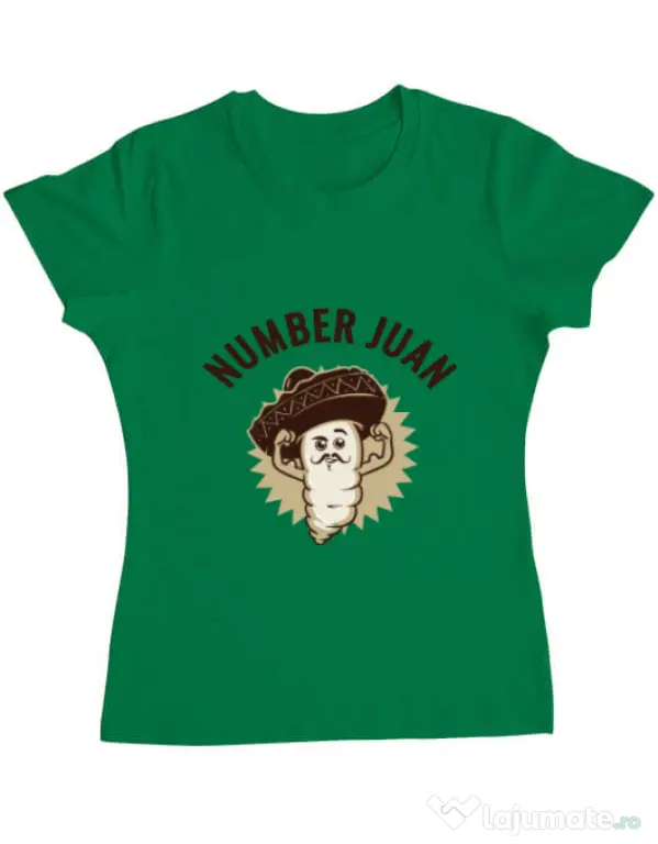 Tricou ADLER dama Number Juan Verde mediu