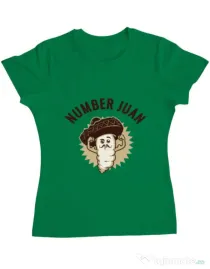 Tricou ADLER dama Number Juan Verde mediu