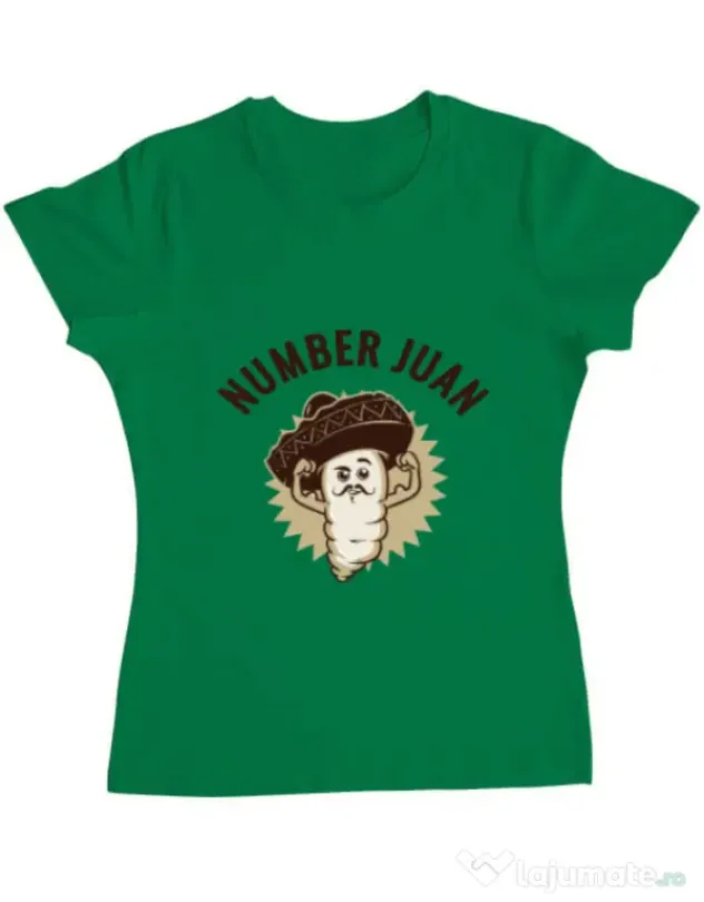 Tricou ADLER dama Number Juan Verde mediu