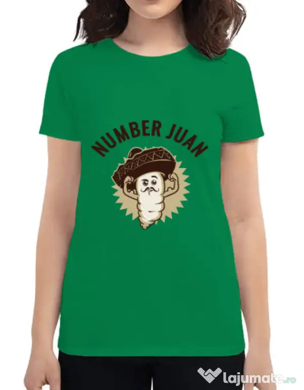 Tricou ADLER dama Number Juan Verde mediu