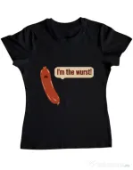 Tricou ADLER dama I’m the wurst Negru