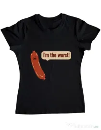 Tricou ADLER dama I’m the wurst Negru