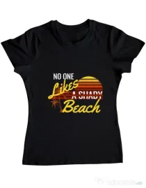 Tricou ADLER dama Shady beach Negru