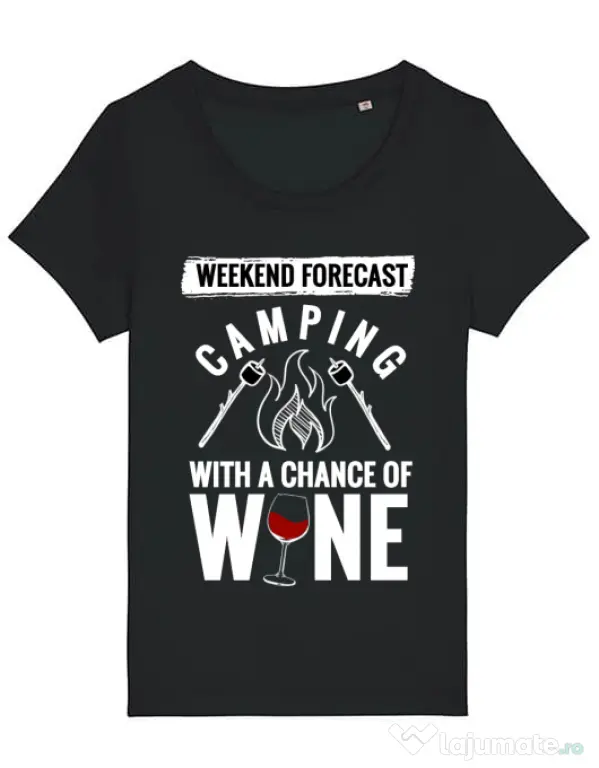 Tricou STANLEY STELLA dama Weekend forecast Negru