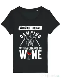 Tricou STANLEY STELLA dama Weekend forecast Negru