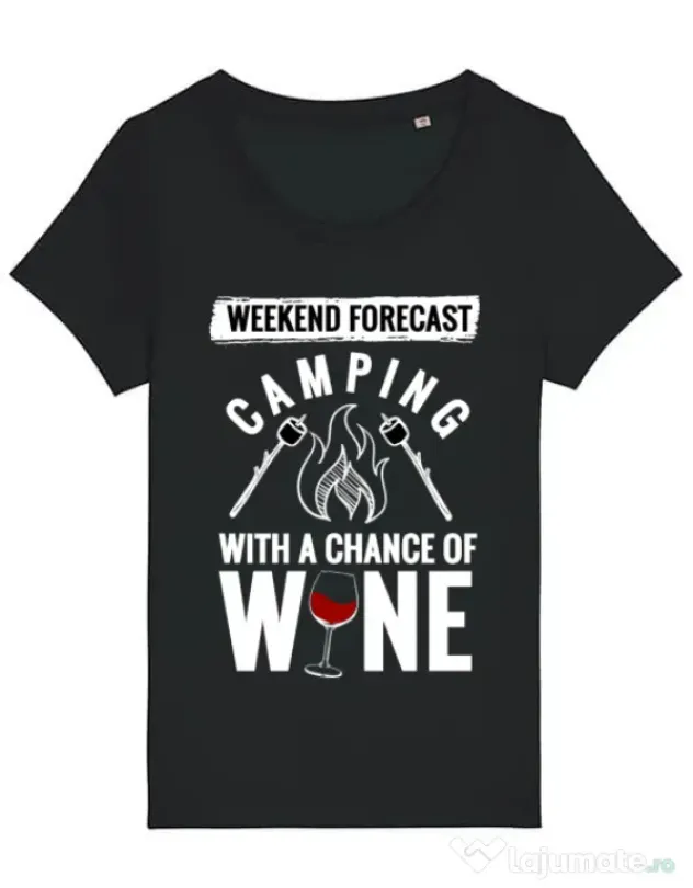 Tricou STANLEY STELLA dama Weekend forecast Negru