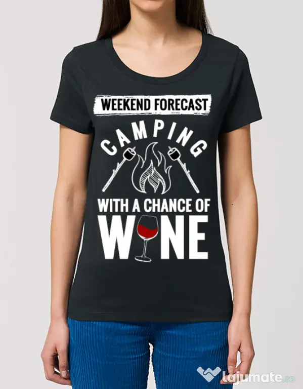 Tricou STANLEY STELLA dama Weekend forecast Negru