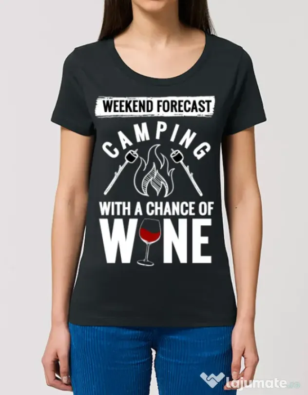 Tricou STANLEY STELLA dama Weekend forecast Negru
