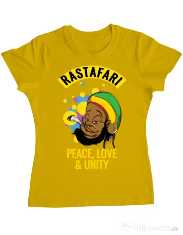 Tricou ADLER dama Rastafari Galben