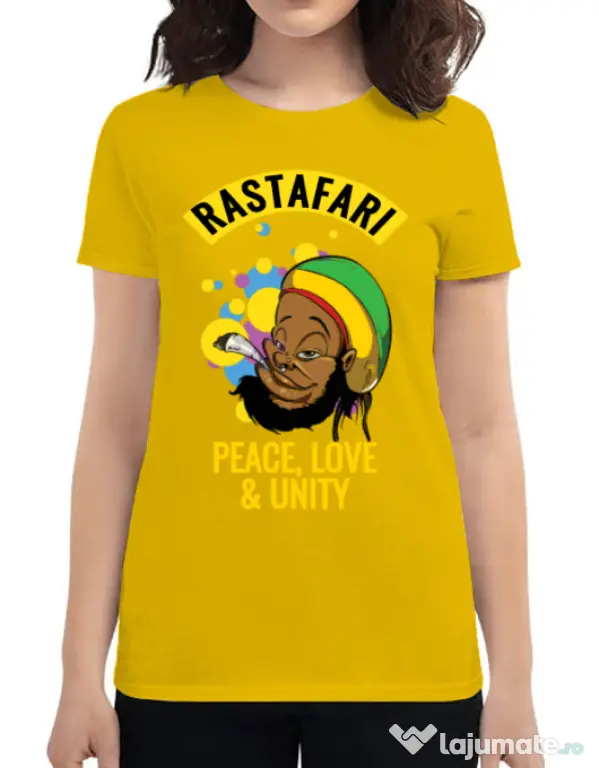Tricou ADLER dama Rastafari Galben